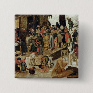 The Payment of the Tithe 15 Cm Square Badge