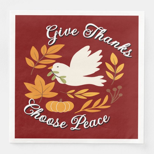 'The  Peace Collection' Paper Napkin (Front)
