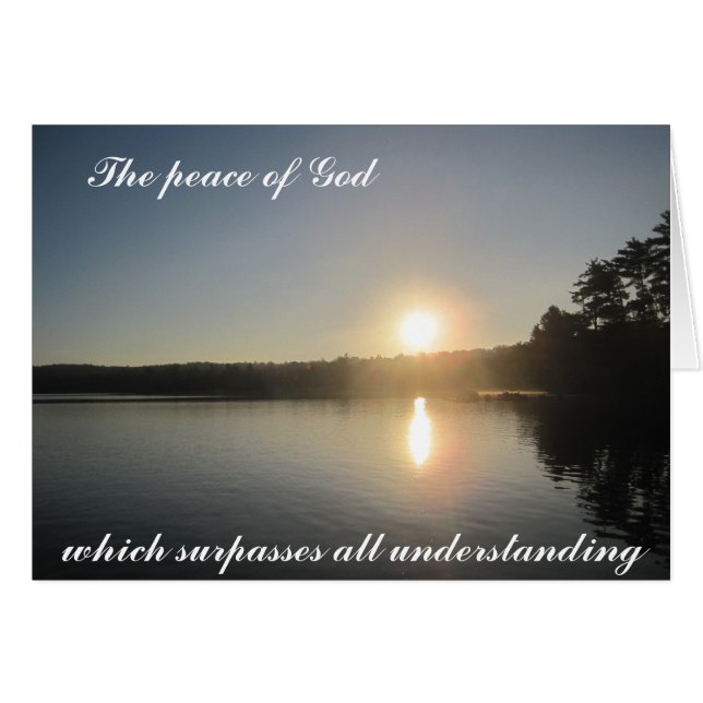 The Peace of God that surpasses all understanding (Front Horizontal)