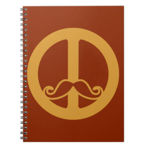 The Peace Stache custom Notebook