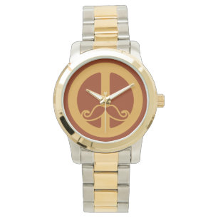 The Peace Stache custom watches