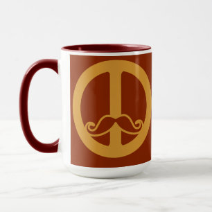 The Peace Stache mug - choose style