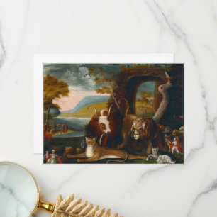 The Peaceable Kingdom and Penn's Treaty by Hicks Thank You Card