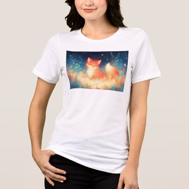 The Peaceful Fox Realm Tri-Blend Shirt (Front)