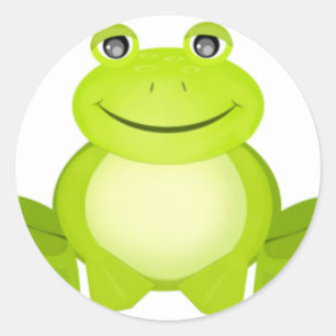 The Peaceful Frog Classic Round Sticker