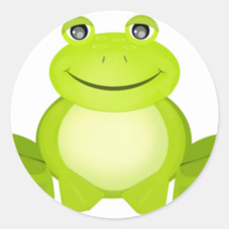 The Peaceful Frog Classic Round Sticker
