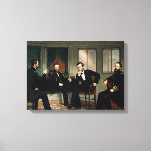 The Peacemakers Abraham Lincoln Wrapped Canvas