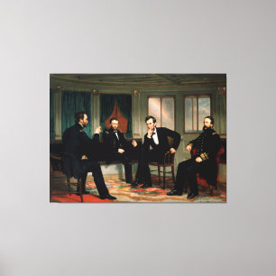 The Peacemakers by George Peter Alexander Healy Canvas Print