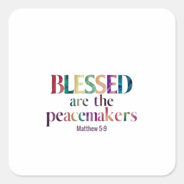 The Peacemakers Of God's Grace: Heavenly Mediators Square Sticker (Front)