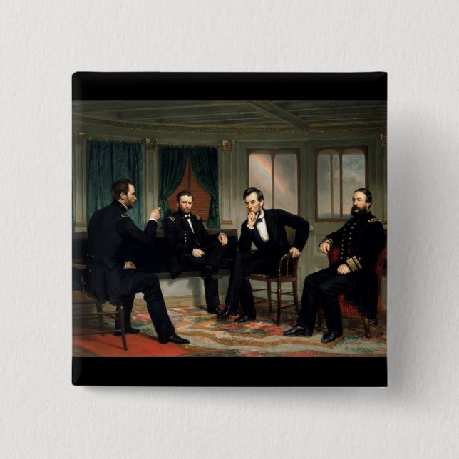 The Peacemakers with Abraham Lincoln 15 Cm Square Badge (Front)