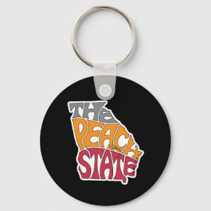 The Peach State - Georgia Keychain