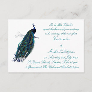 The Peacock Collection Wedding Invite