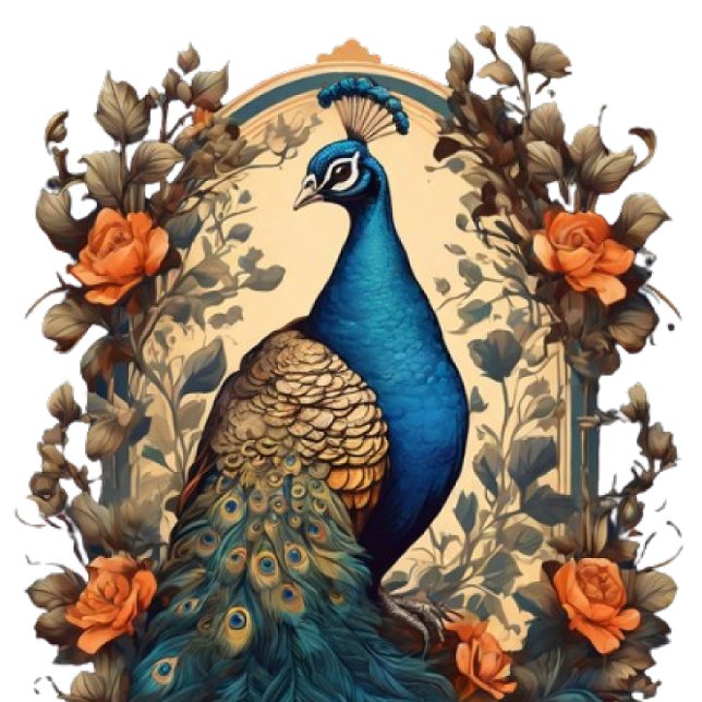 The peacock face t shirt design (Creator Uploaded)