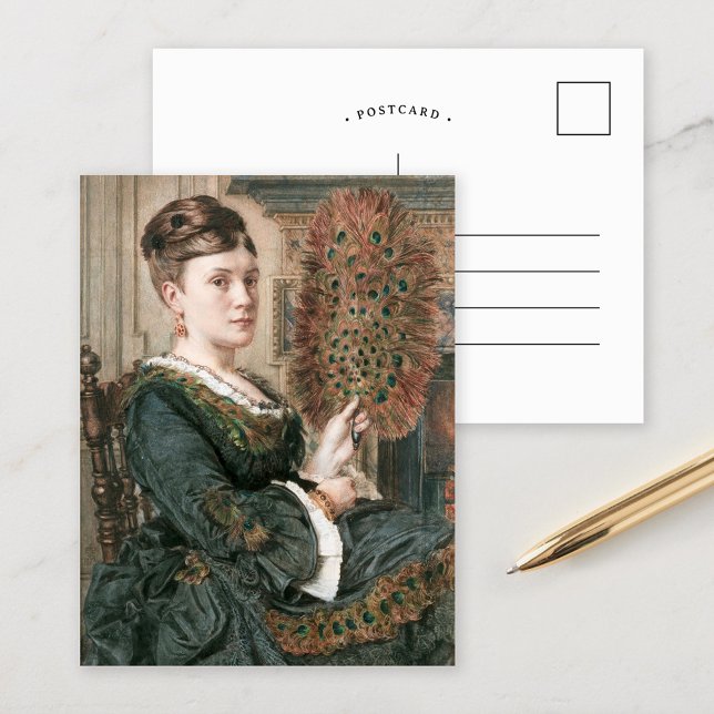 The Peacock Fan | Edward John Poynter Postcard (Creator Uploaded)