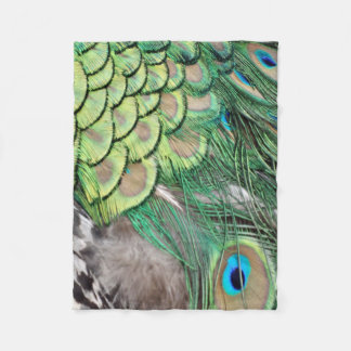The Peacock Garden Fleece Blanket