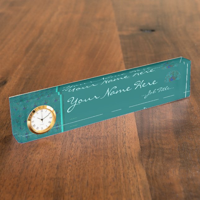 The Peacock Nameplate (Side)