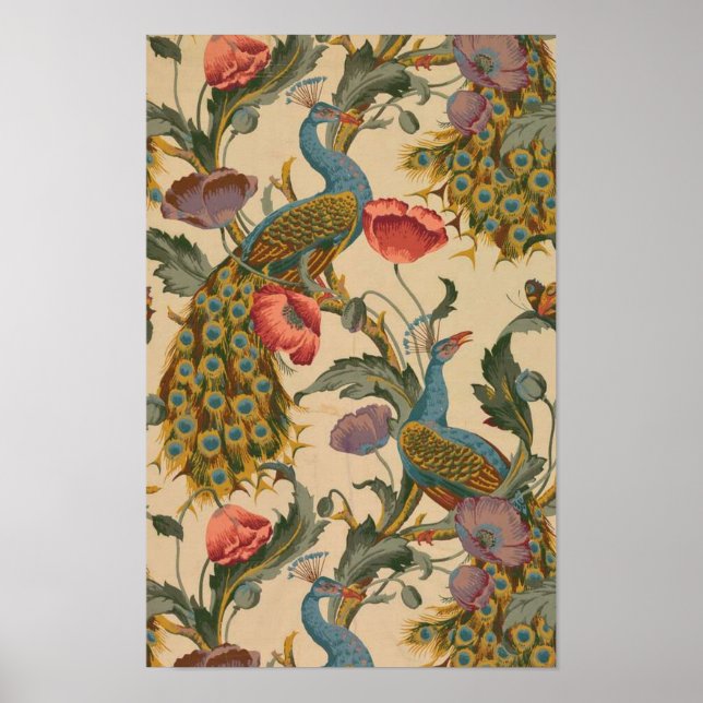 The Peacock Pattern Art Nouveau Poster (Front)