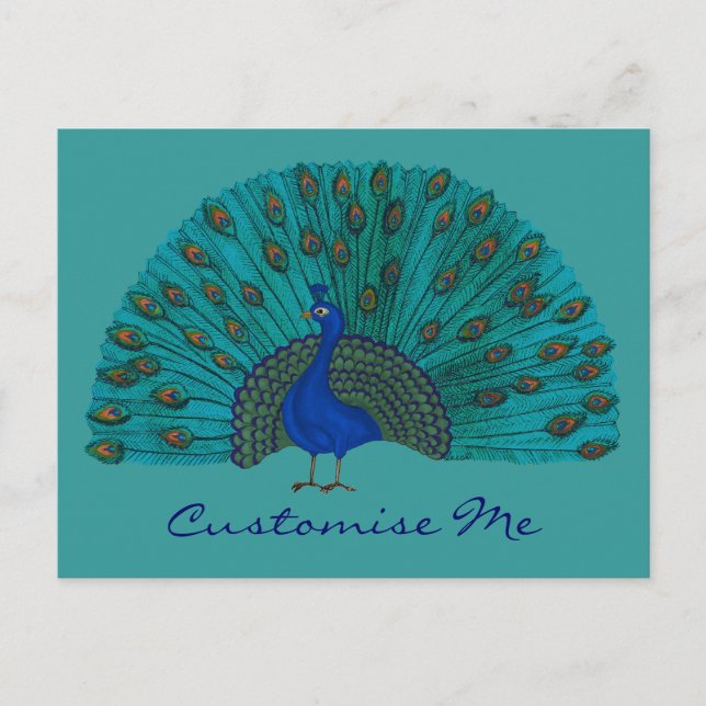 The Peacock Postcard (Front)