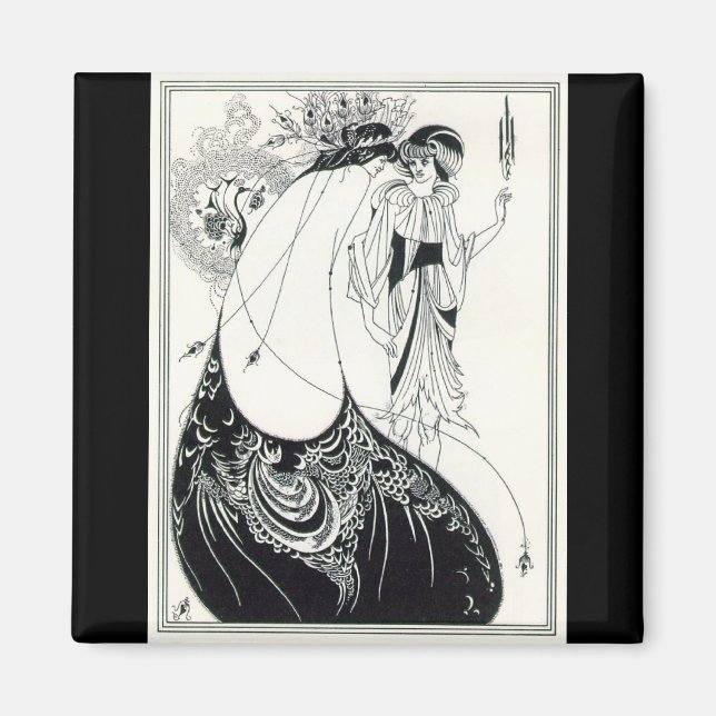 The Peacock Skirt Magnet (Front)