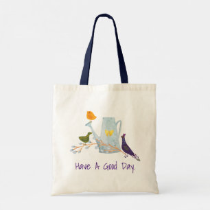 The Peacock, The Duck And The Chick Tote Bag
