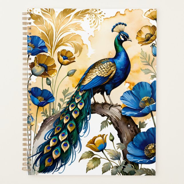 The peacocks blue poppy is a beautiful flower that planner (Front)