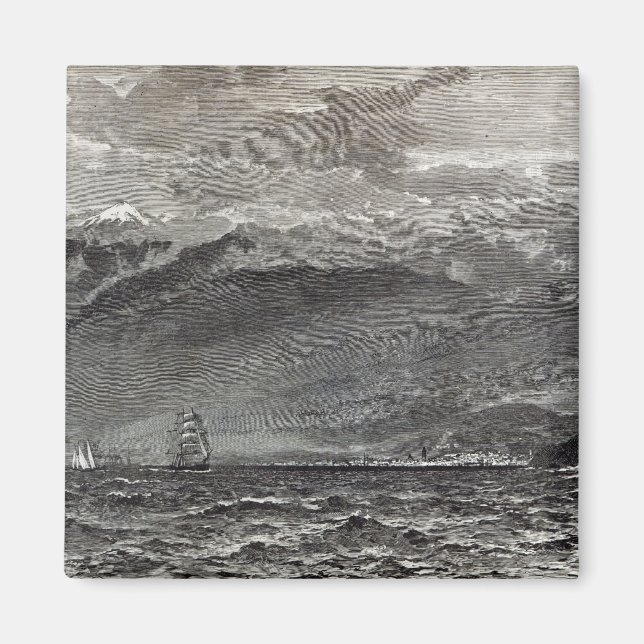 The Peak of Teneriffe, Sante Cruz Magnet (Front)