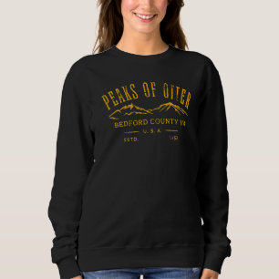 The Peaks Of Otter Bedford County Virginia Distres Sweatshirt