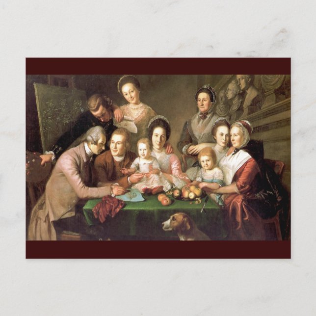 The Peale Family, by Charles Willson Peale Postcard (Front)
