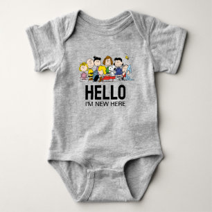 The Peanuts Gang   Baby Shower  'm New Here Bodysuit