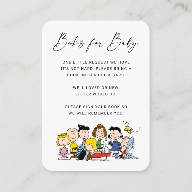 The Peanuts Gang - Books for Baby Invitation (Front)