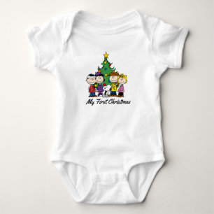 The Peanuts Gang - My First Christmas Baby Bodysuit