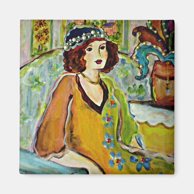 The Pearl Hat Magnet (Front)