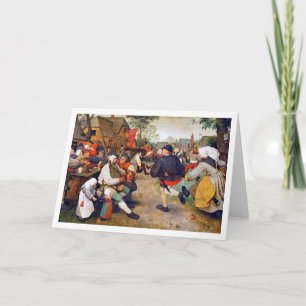 The Peasant Dance, Pieter Bruegel Card