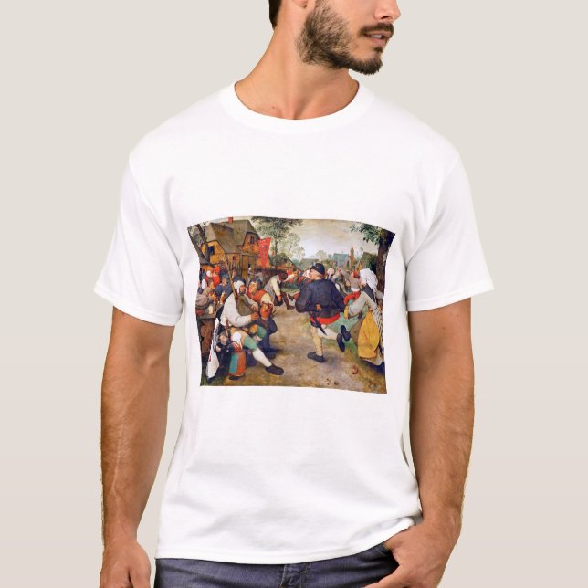 The Peasant Dance, Pieter Bruegel T-Shirt (Front)