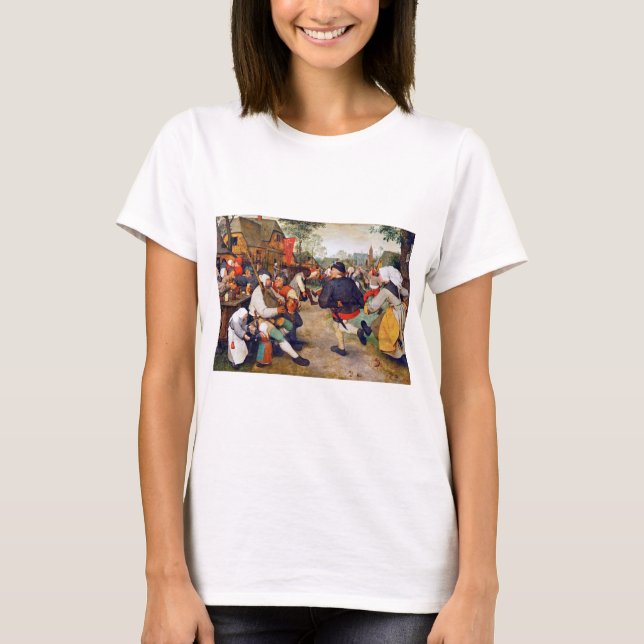 The Peasant Dance, Pieter Bruegel T-Shirt (Front)
