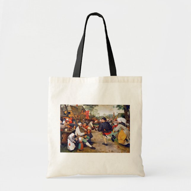 The Peasant Dance, Pieter Bruegel Tote Bag (Front)