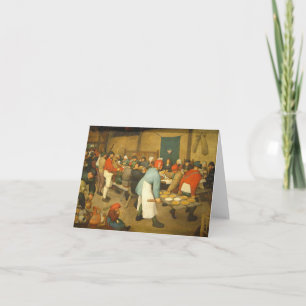 The Peasant Wedding - 1568 Card