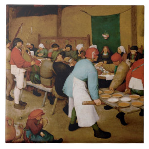 The Peasant Wedding by Pieter Bruegel the Elder Tile