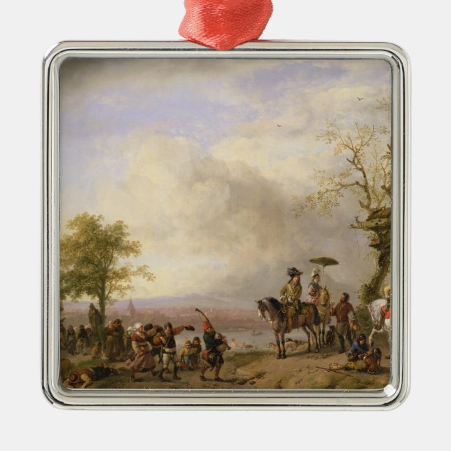 The Peasant Wedding Metal Tree Decoration (Front)