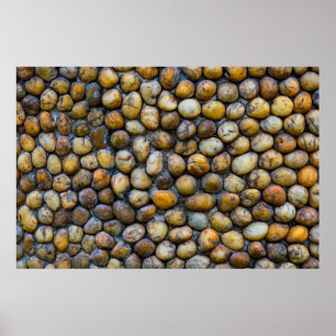The pebble stone floors, background texturesabstra poster