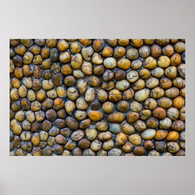 The pebble stone floors, background texturesabstra poster (Front)