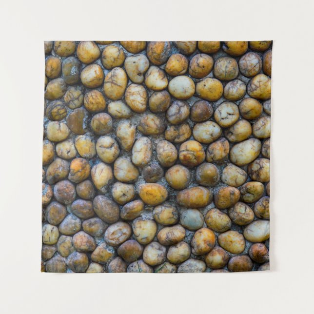 The pebble stone floors, background texturesabstra tapestry (Front)