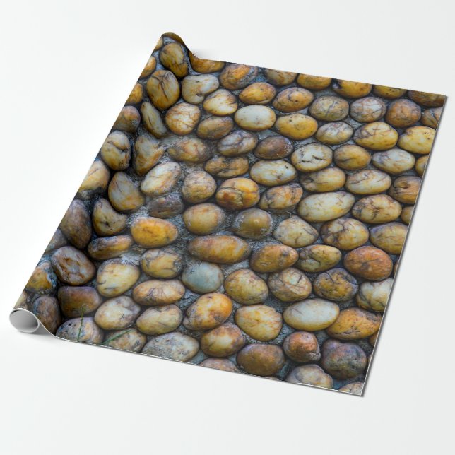 The pebble stone floors, background texturesabstra wrapping paper (Unrolled)
