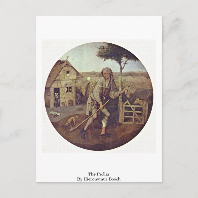 The Pedlar. By Hieronymus Bosch Postcard (Front)