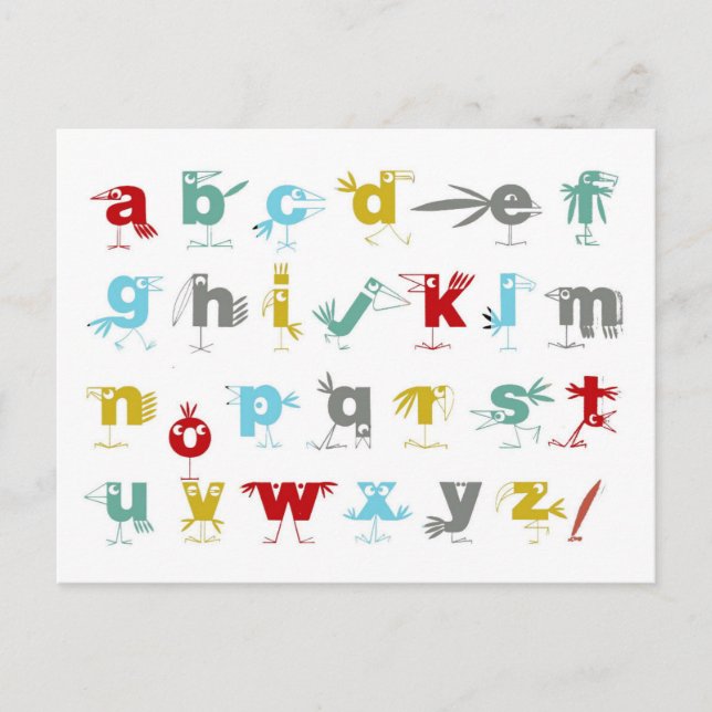 The Pelican Alphabet Postcard (Front)