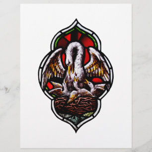 The Pelican in Her Piety Eucharistic Symbol Flyer