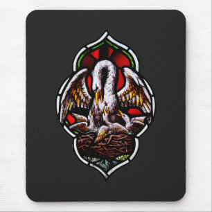 The Pelican in Her Piety Eucharistic Symbol Mouse Mat