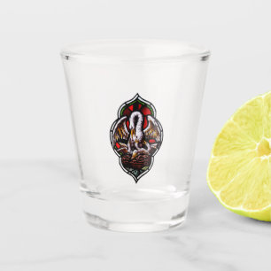 The Pelican in Her Piety Eucharistic Symbol Shot Glass