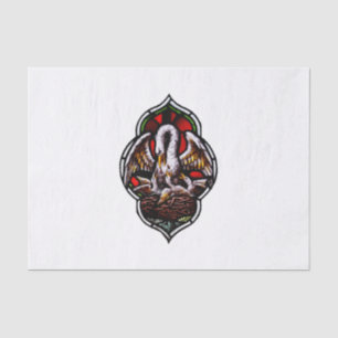 The Pelican in Her Piety Eucharistic Symbol Tissue Paper