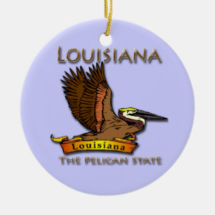 The Pelican State Louisiana Ornament
